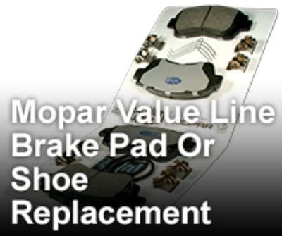 Mopar Value Line Brake Pad Or Shoe Replacement