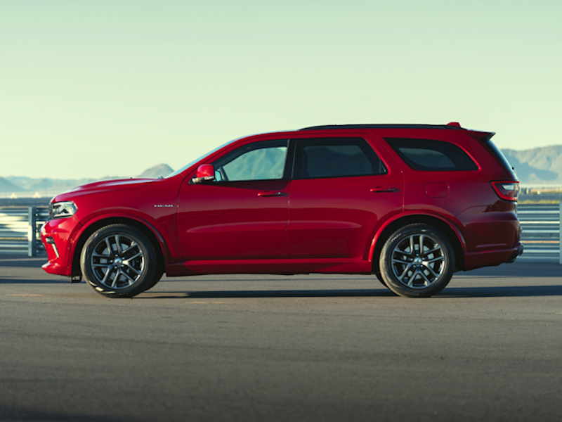 The 2024 Dodge Durango on the street