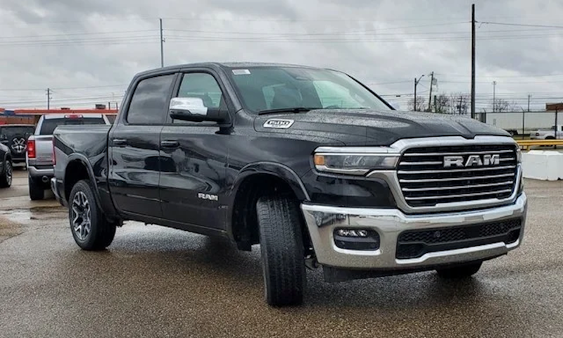 A 2025 RAM 1500 on lot at Snethkamp CDJR in Redford, MI