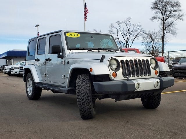 Used 2010 Jeep Wrangler Unlimited Sahara with VIN 1J4BA5H16AL123036 for sale in Redford Charter Township, MI