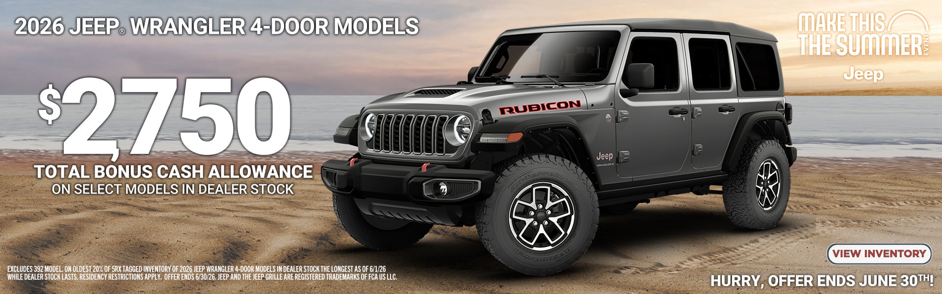 2026 Jeep Wrangler 4-Door Models
